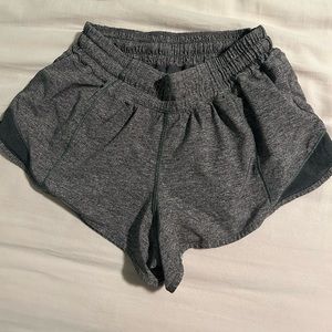 Grey Lululemon Hotty Hot Shorts